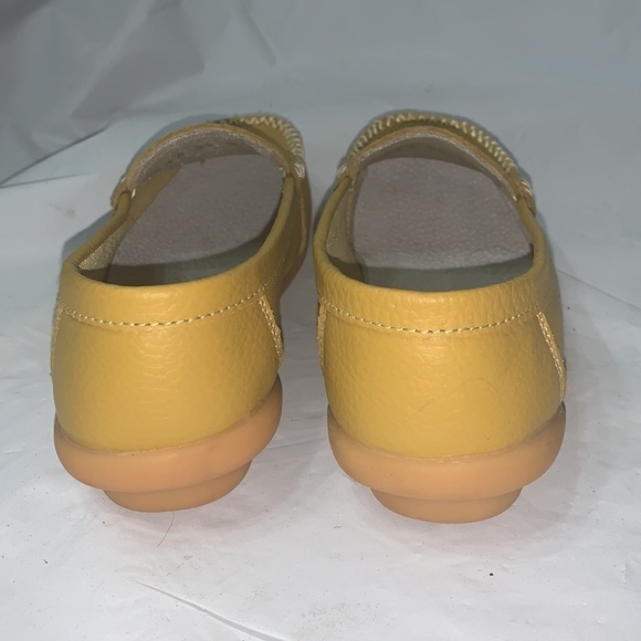 NABEIMEI Yellow Leather Loafers Size 39 us 6.5 - Picture 4 of 9